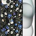 for iPhone 15 Watercolor Daisy Phone Case for Men Women Soft TPU Shockproof Anti-Scratch Protective Cover Design for iPhone 15 6.1"