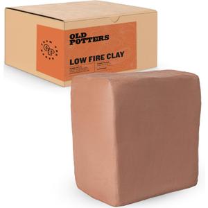 Old Potters Low Fire Pottery Clay (Cones 06-2) Art Modeling Clay, Ideal for Wheel Throwing and Hand Building, Pottery Clay for Sculpting, Beginners, and Advanced, 10 lbs Terra Cotta