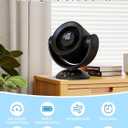 Desk Fans for BedroomAir Circulator Fan90Vertical +120Auto Oscillating,100 Speeds, 10H Timer, Quiet Fan,Digital Display Rechargeable USB, with Remote, for Home, OfficeBlack