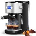 COWSAR Espresso Machine 20 Bar, Compact Espresso Maker with Milk Frother Steam Wand, Expresso Coffee Machines with 45 OZ Removable Water Tank for Cappuccino, Latte, Home