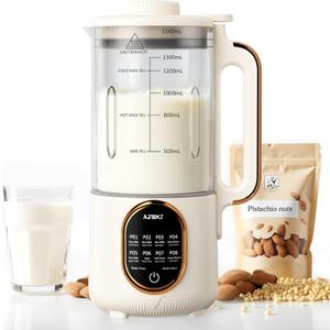 44oz Automatic Nut Milk Maker, 8 in 1 Homemade Soy Milk Maker,Almond Milk, Oat Milk, Coconut Milk & More and Nut Milk Machine with Delay Start/Self-Cleaning with Electronic Cookbook