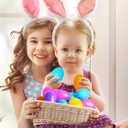 2 x 40Pcs PreFilled Easter Eggs with Bunny Toys,Easter Basket Stuffers Fillers Gifts for Kids Toddlers, Easter Party Favors Easter Egg Hunt Classroom Prize