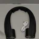 AI Neck Fan, 6 Speeds Adjustable Portable Personal Fan Rechargeable, Faster Cooling Wearable Fan, Ultra Quiet for Home, Office, Travel, Outdoor (Black)