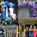 7 x Prom 2026 Balloons Banner Gold 16 inch Mylar letter Balloons Prom 2026 Sign Decoration for Graduation Party Birthday Retirement Class of 2026 Congrats Grad Party Supplies
