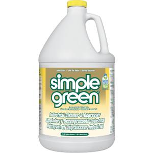 Simple Green 73434010 14010 Industrial Cleaner & Degreaser, Concentrated, Lemon, 1 gal Bottle, 128 Fl Oz (Pack of 1) (Transparent)