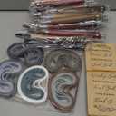 Gueevin 30 Sets Easter Christian Gifts Bulk Bible Verse Pens Religious Bookmarks Silicone Wristband Inspirational Ballpoint Pens Sunday School Scripture Thank You Gifts for Church Men Pastor