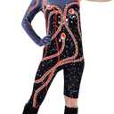 Girls Snake Costume Outfit Concert Bodysuit Music Party Halloween Cosplay Jumpsuit for Girls Kids (6-7Y-130)