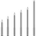 Wensilon 430pcs Stainless Steel 304 Nails Kit, Hanging Nails Kit, Wall Nails Kit, Dowels Kit, Long Nails Kit