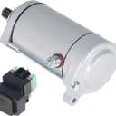 waltyotur Starter with Relay Solenoid Replacement for Suzuki VL1500 VL1500B Intruder 1500 1998-2004