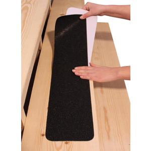 6x30 Stair Treads Non-Slip Outdoor Tape  (10-Pack) Black Anti-Slip Strips