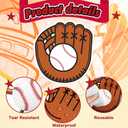 Seajan 200 Pcs Baseball Cutouts for Bulletin Board Baseball Paper Cutouts Gloves Hat Ball Cut Outs Baseballs Party Decorations with 400 Glue Points for Sports Theme Birthday Party Decor
