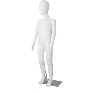 Kids Mannequin Full Body, Child Dress Form 43.3 Inches Adjustable Faceless Mannequin Torso, Realistic Detachable Manikin Body Display with Metal Base for Children, White Child 43.3 Inches