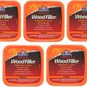 Elmer's E842L Carpenter's Interior Wood Filler; 32 Ounce; Ideal for Repairing Holes, Dents, Scratches, Gouges and Defects On Any Wood, Wallboard, Molding or Painted Surface; Pack of 5