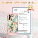 Hocase for Galaxy A15 5G Case, Heavy Duty Shockproof Protection Soft Silicone Rubber Bumper+Hard Plastic Hybrid Protective Case for Samsung Galaxy A15 5G (6.5") 2024 - Pink Flowers