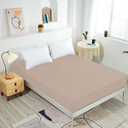 NHNHN Fitted Sheet-Deep Pockets-Soft Microfiber-Easy Care-Shrinkage and Fade Resistant-Fitted Sheets Full Size for Girl Woman Teens Kids-Only 1 Fitted Sheet Full Beige