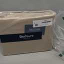 Bedsure 100% Washed Cotton Duvet Cover King Size - Warm Sand Minimalist Duvet Cover Linen Like - 3 Pieces GentleSoft Plain Simple Cotton Bedding Set with 2 Pillow Shams (Warm Sand, King, 104"x90") (King (104" x 90"), 02 - Warm Sand (No Comforter))