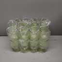 48 Packs 8oz Acrylic Reusable Plastic  Glasses Bulk Wedding Disposable Short Stem Party Goblet Cup Vintage Milkshake Cordial Unbreakable Cocktail Drink Water Bars Stemware (Sage Green)