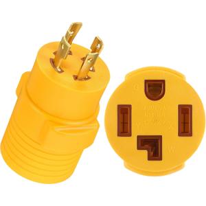 Kanayu 30Amp Generator to Dryer Adapter Compatible with NEMA L14-30P to 14-30R, 4 Prong Locking Generator Male Plug to 4 Prong New Dryer Female Receptacle, Generators to New Dryers Adapter