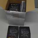 24 Set Employee Christmas Gifts Bulk for Coworkers Team Staff Thank You Gifts Inspirational A6 Spiral Notebook Planner with Sticky Note Ballpoint Pen for Office Teacher Adult (Black)