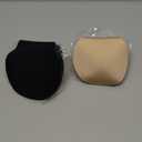 Zacca Adhesive Bra, 2 Pairs Breast Lift Tape Lift Up Invisible Bra Nipple less Covers Sticky Bras Silicone Breast Lift Pasties (Beige/Black), L/XL