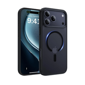 Magnetic for iPhone 17 Pro Case, [Anti-Slip] [Military-Grade Drop Protection] [Camera Protection] Skin-Friendly Slim Matte Shockproof Protective for iPhone 17 Pro Phone Case, Black