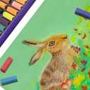 Artecho 50pcs Soft Pastels, 48 Colors Including 4 Fluorescent Colors, Extra Free Black & White, Square Chalk for Drawing, Blending, Layering, Shading, Pastels Art Supplies