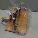 SOWKIPE Manual Bread Slicer with Hand Crank, Classic Home Bread Slicer for Homemade Sourdough, Rotary Slicer with Adjustable Thickness, Premium Stainless Steel & Powerful Suction Cups (Black)