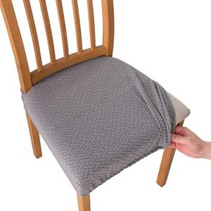 CRFATOP Chair Cushion Cover Set of 2 Stretch Dining Seat Slipcover,S,13 | Non-Slip Seat Slipcover for Dining Chairs, Washable Removable Kitchen Chair Protectors for Living Room,Hotel,Party