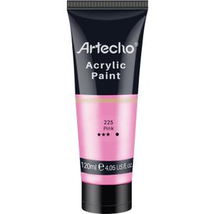 Artecho Glow in the Dark Paint, Neon Neutral Paint (120ml / 4.05oz) Tubes, Art Craft Paints for Canvas, Rock, Stone, Wood, Fabric, Art Supplies
