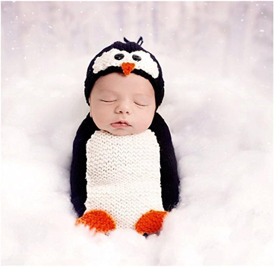 Unisex Newborn Baby Photography Props Cute Penguin Sleeping Bag Halloween Costume