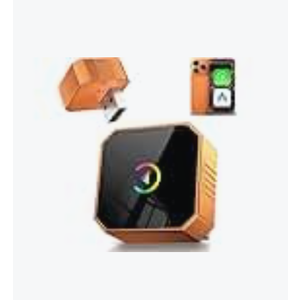 Wireless CarPlay Adapter for iPhone, Super mini Compact 2in1 Dongle for Apple iOS 10+, Convert Wired to Wireless CarPlay, Instant Connectivity, Fit for Cars from 2016 with Builtin CarPlay