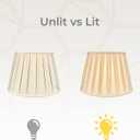 Royal Designs, Inc. Empire English Pleat Lamp Shade, BSO-724-18BG, 11 x 18 x 12, Beige