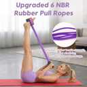 Pedal Resistance Band with Handle, Upgraded 6-Tube Pedal Puller Resistance Band for Sit Up Exercise Equipment, Fitness Exercise Bands for Women Slimming, Abdomen, Waist, Hands, Legs