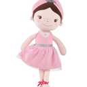 GAGAKU Soft Baby Doll Toys (16'') for Girls, My First Baby Rag Dolls for 1 Year Old Girl Birthday Gift Plush Doll Toys Machine Washable Baby Doll for Toddler Kids Infants - Ballet Girl