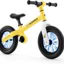 ROCKBROS Kids Balance Bike No Pedal Toddler Toy for 2-5 Years Old, 12" Anti-Slip & Auto-Glow Wheels, Lightweight 7 lbs, Adjustable Seat (13.3-15.7"), Safe 360 Steering for Boys & Girls