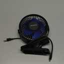 Gaiatop Portable Clip on Fan Battery Operated, Small Powerful 3 Speed Quiet 360 Rotate, USB Rechargeable Mini Personal Cooling Fan for Desk Table Home Office Stroller Camping Women Gifts Black Blue