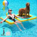 Innovative Inflatable Dog Pool Float with Seat – Durable PVC Water Raft for Adults & Dogs – Enjoy Water Fun Together – 242 lbs Capacity – Portable Floating Lounge