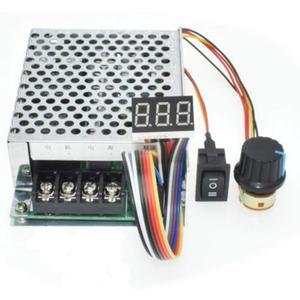 DC Motor Speed Controller 10V-55V 12V 24V 36V 40A Stepless DC Motor Speed Controller with Forward-Brake-Reverse Switch,Ajustable Potentiometer &Digital Display
