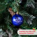 Joiedomi 24 Pcs Christmas Ball Ornaments, Blue & White 2.3 Deluxe Delicate Painting & Glittering Shatterproof Christmas Tree Ornaments for Wreath Garland Holiday Indoor Party