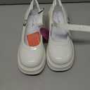 Women's Mary Janes Platform Chunky Block Heels Work Wedding Shoes Ankle Strap Gothic Lolita Oxfords Classic Comfortable Uniform Dress Shoes (7, White)