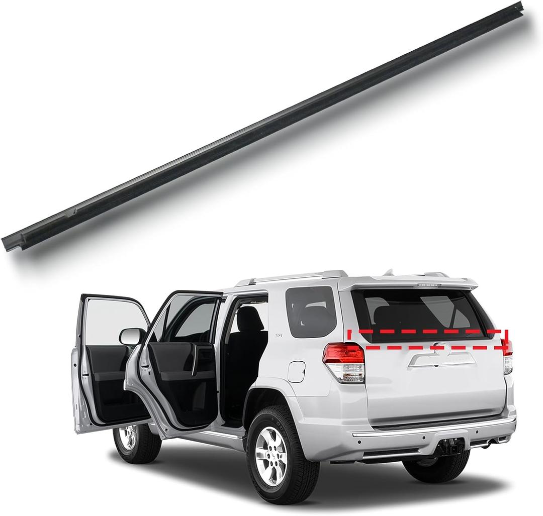 Tailgate Window Moulding Trim Compatible with 2009-2023 Toyota 4Runner Rear Window Seal Weatherstrip OE# 68292-35041