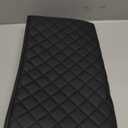 JOYTUTUS Center Console Cover Compatible with 2013-2018 Ram 1500 & 2013-2026 Ram 2500/3500/1500 Classic Model Jump Seat Console, Leather Arm Rest Armrest Cover for Car, Middle Console Cover Lid, Black Leather