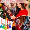 Baquler 30 Pcs Christmas Drink Booze Balls Shot Ornament Plastic Fillable Christmas Tree Ornaments Clear Xmas Water Bottle Bulbs for Holiday Party Decor Indoor Outdoor (Bell)