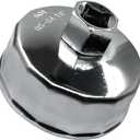 64-65mm/2.5Inches Oil Filter Wrench,14 Flutes Oil Filter Removal Tool for Wix 57356,15400-PLM-A02 for Honda Accord Acura Civic CRV,Nissan Sentra,Yamaha,Mazda,Motorcycle,Polaris,Indian Challenger(1PC)