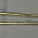 ARNORX 3/8" French Door Curtain Rod, 16-28" Adjustable, Brass Brushed