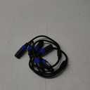 2FT Speakon Y Splitter Cable, NL4FC Male to Dual Female,Speak 1 Male to 2 femaleBreak Out for Speaker Cable, 2 Pack (1-Male to 2-Female)