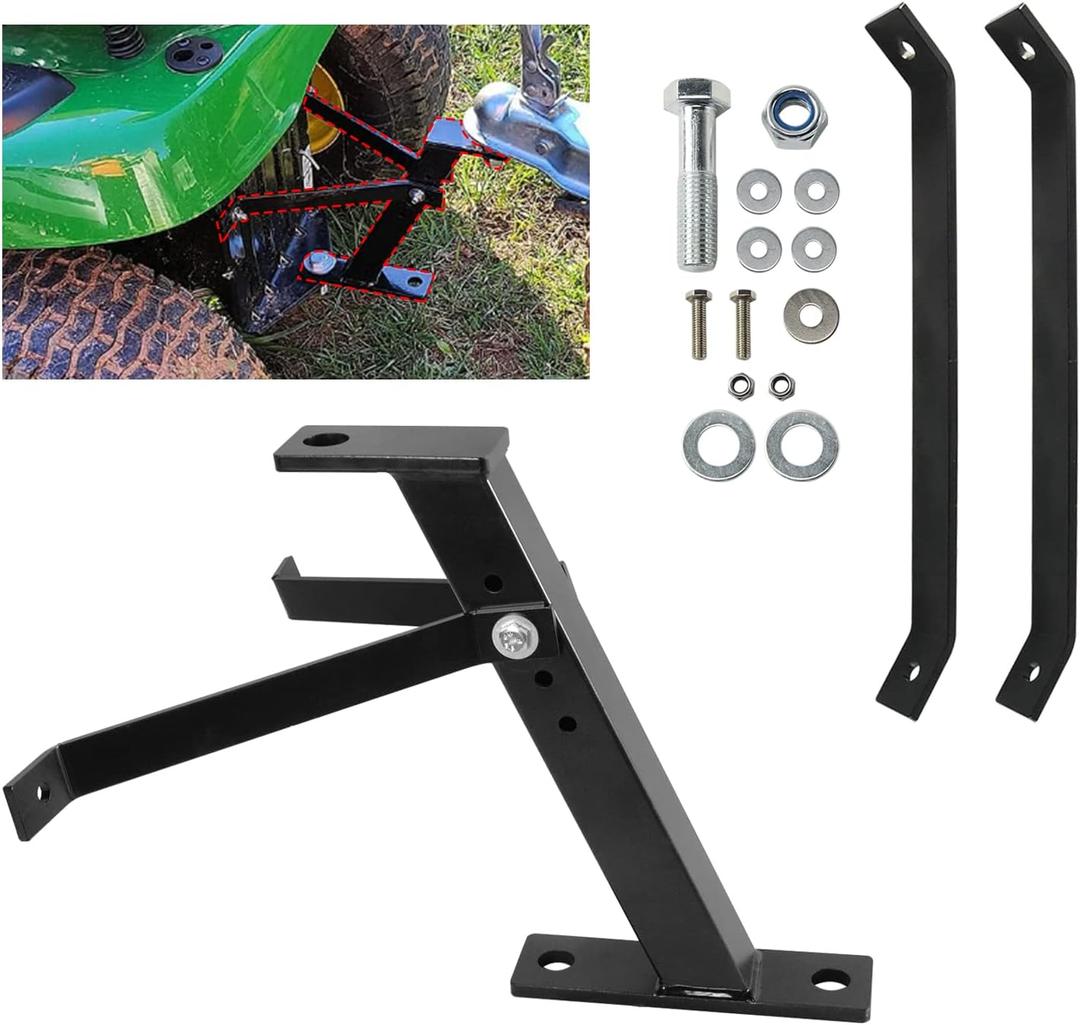 Lawn Tractor Trailer Hitch, Fits Lawn Mower, Garden Tractor, Iron Construction, Compatible Trailer-Hitch Balls 3/4'' Shank Or Smaller, Installation Instructions (LFMOT001228)