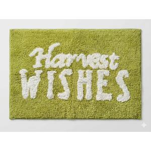 HOMEWEAR Ultrasoft Bath Mat Harvest Wishes Green