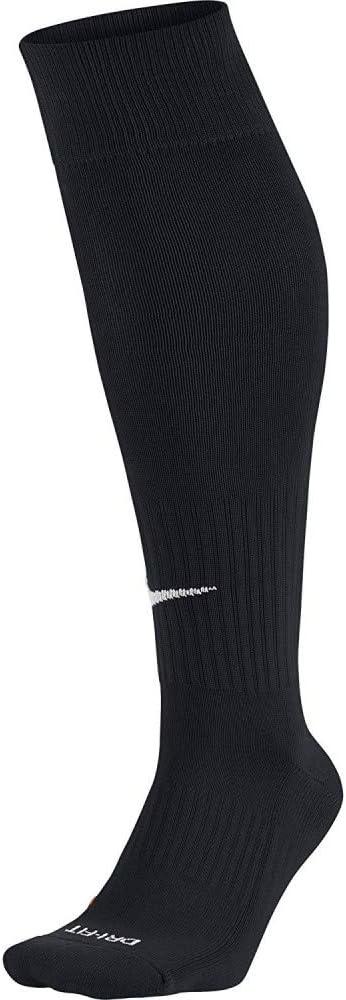 Nike Academy Over-The-Calf Soccer Socks (Large, Black/White)