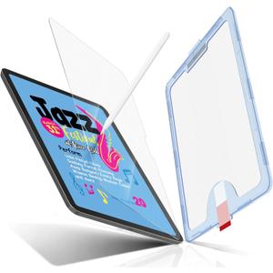 MOBDIK Paperfeel Glass Screen Protector Compatible with iPad Air 11 M4/M3/M2 2026/2025/2024, Auto Alignment Kit, Crafted for Natural Writing, Less Reflection